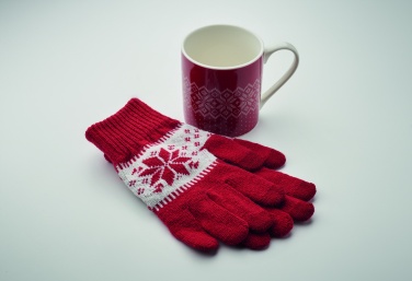 Logotrade promotional giveaways photo of: Winter gift mug and gloves set